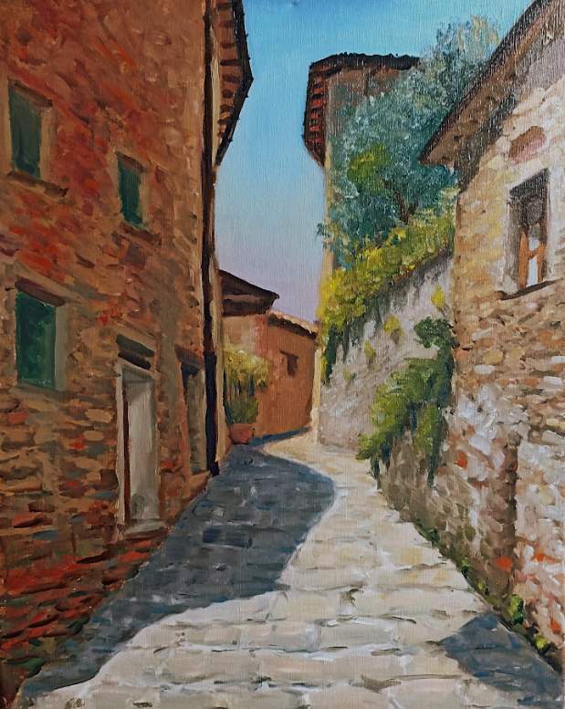 Workshop di paesaggio nel verde toscano. — Uzzano al solleone